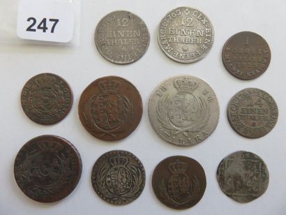 Monnaies - Pologne et Saxe - Collection de...