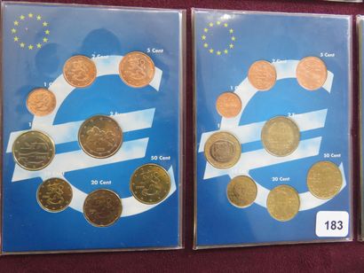 Monnaies Euros - Collection de 12 x Séries...