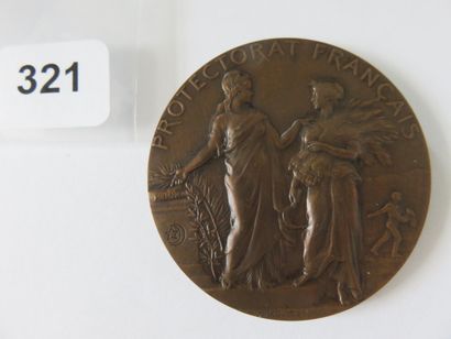 Médaille - Protectorat francais - Régence...