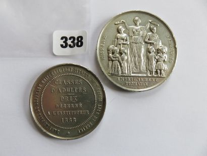 Médailles - Second Empire - Lot de 2 médailles...