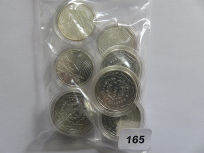 Monnaies Euros - France - Lot de 9 monnaies...