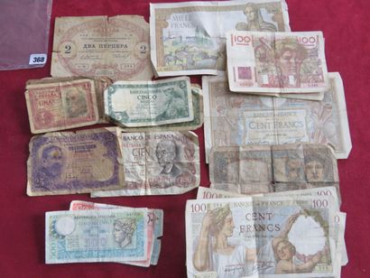 Billets - Lot de 28 Billets, Banque de France...