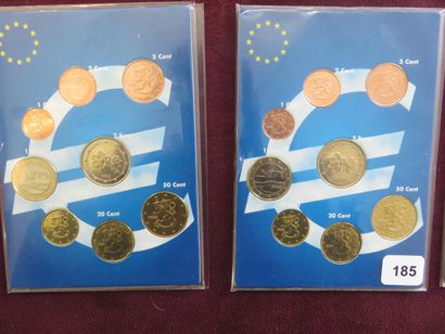 Monnaies Euros - Lot de 14 x Séries Euros...
