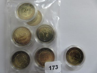 Monnaies Euros - Monaco - Lot de 10 x 2 Euros...