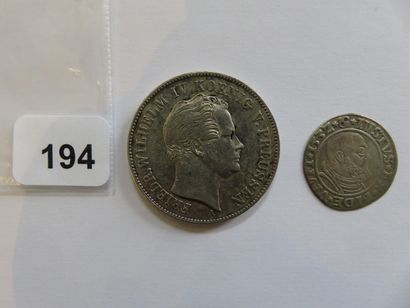Monnaies - Prusse (État allemand) - Lot de...