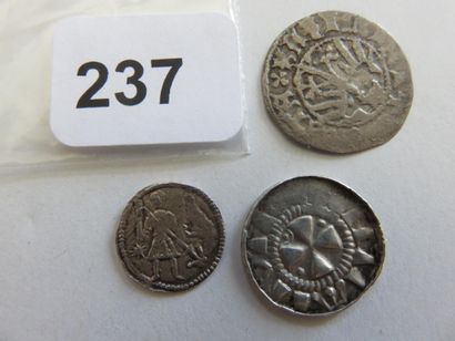 Monnaies - Pologne - Lot de 3 monnaies, Denier...