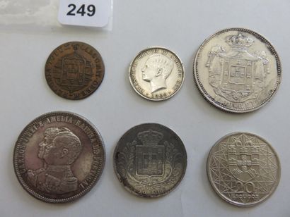 Monnaies - Portugal - Collection de 6 monnaies...