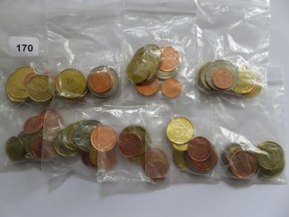 Monnaies - Euros - Belgique - Lot de 9 x...