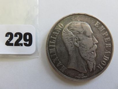 Monnaie - Mexique - 1 Peso Maximilien 1866...