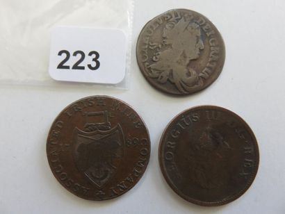 Monnaies - Irlande - Lot de 3 monnaies, 1/2...