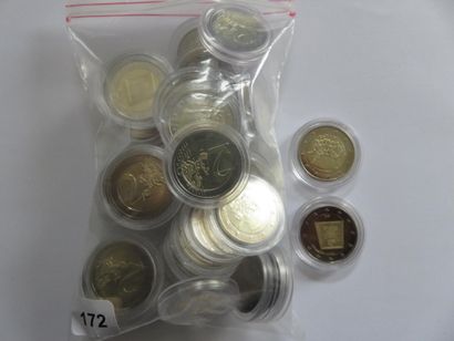 Monnaies Euros - Malte - Lot de 36 x 2 Euros...