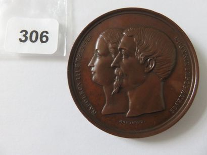 Médaille Napoléon III - Visite en France...
