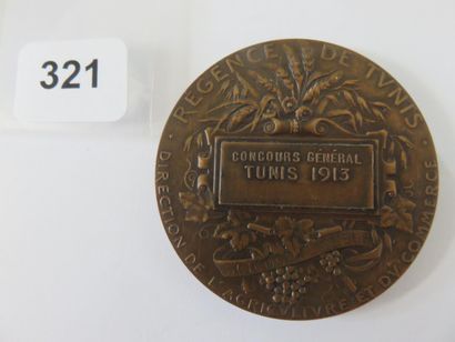 Médaille - Protectorat francais - Régence...
