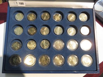 Monnaies - Euros - Collection de 24 x 2 Euros...