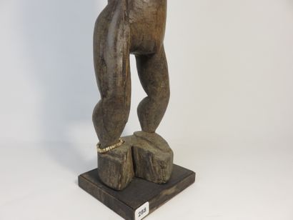Male ancestor standing with both hands on...