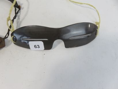 Lot: Pair of diving glasses composed of two...