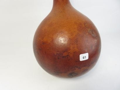 Very beautiful calabash and its wooden stopper....