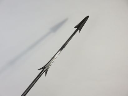 Lance en fer forgé. Longueur : 148 cm. République...