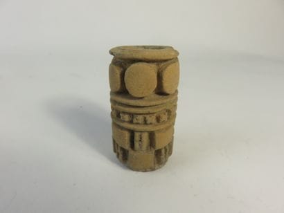 Rare tattoo cylinder. Terracotta. Height:...