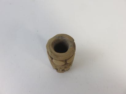 Rare tattoo cylinder. Terracotta. Height:...