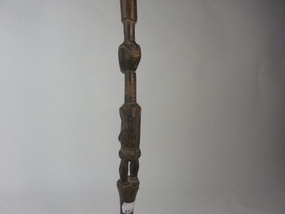 Drum striker, the handle is carved with a...