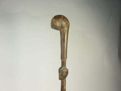 Drum striker, the handle is carved with a...