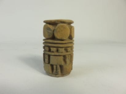 Rare tattoo cylinder. Terracotta. Height:...