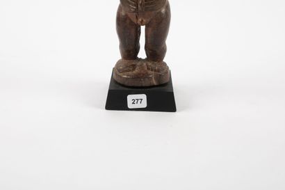 Male ancestor standing with both hands on...