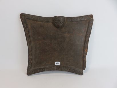 F divination tray. Rectangular in shape,...