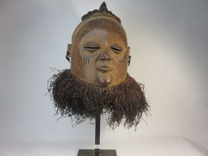 Hemba helmet mask representing an ancestor....