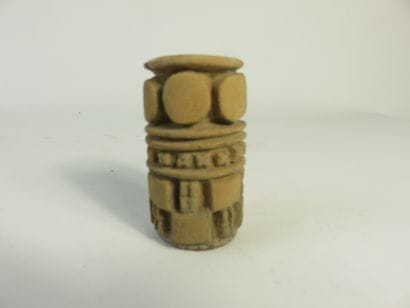 Rare tattoo cylinder. Terracotta. Height:...
