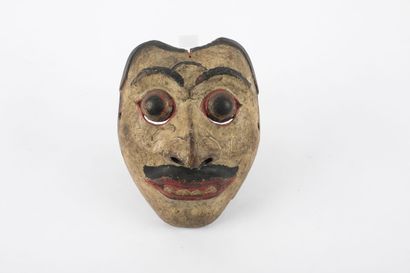 Masque de danse de cour. Wayang topeng. Bois...