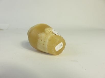 Small blush vase. Banded alabaster. Height...