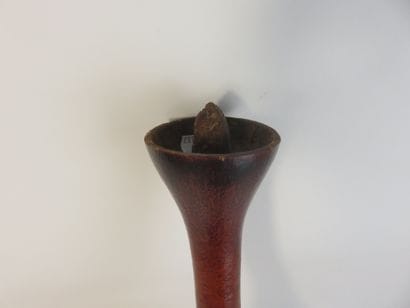 Very beautiful calabash and its wooden stopper....