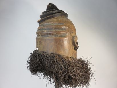 Hemba helmet mask representing an ancestor....