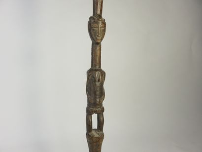 Drum striker, the handle is carved with a...