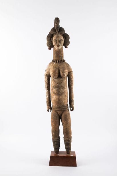 Large statue of a female ancestor represented...