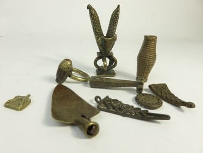 Un fort lot de neuf bronzes divers dont un...