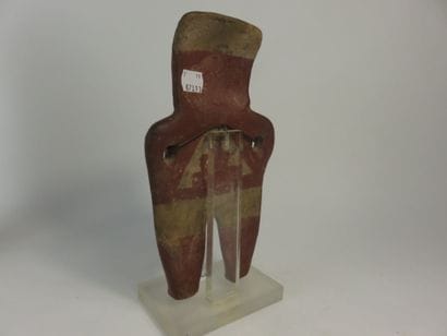 Statuette represented standing with both...