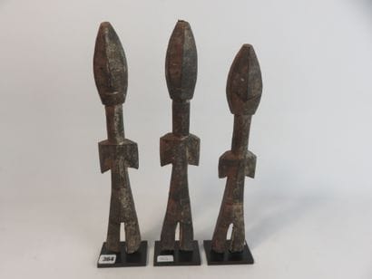 Three medicine dolls, two females with a...