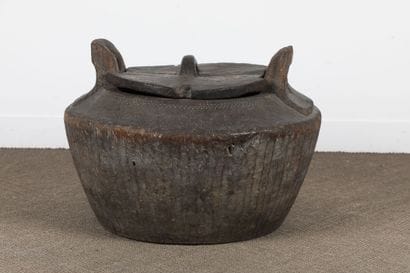 Rumbi. Large rice granary. Hard wood with...