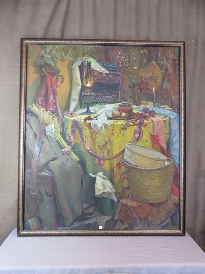CHORORHOV, XXe siècle

Nature morte à l'accordéon,...