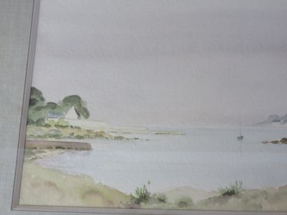 Ecole du XXe siècle

Bateau dans la baie

Aquarelle,...