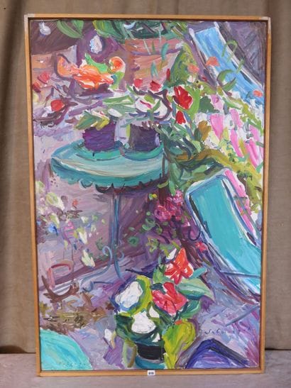 SABOURAUD Emile, 1900-1996

Terrasse fleurie

Huile...