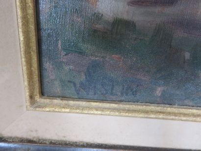 WISLIN Charles, 1852-1932

Paysage aux rochers,...