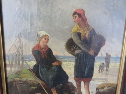 FORTON A.

Pêcheuses de crevettes, 1890

Huile...