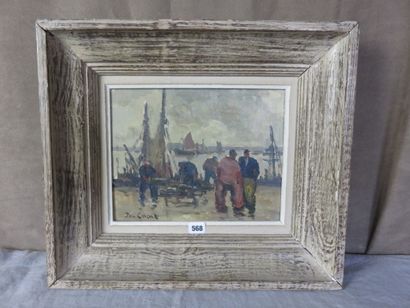 COAT Jo, 1897-1969

Marins au quai, 1950

Huile...