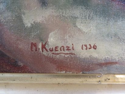 M. KUENZI

Vase de fleurs, 1936

Huile sur...
