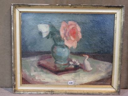 M. KUENZI

Vase de fleurs, 1936

Huile sur...