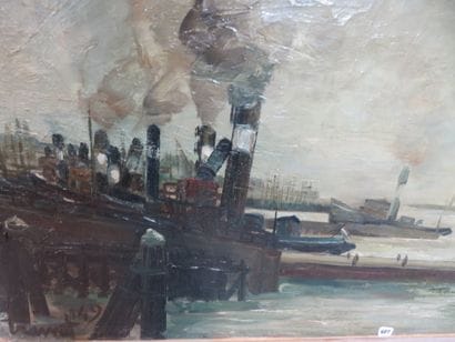 TRAVERT Louis, né en 1919

Port d'Amsterdam,...